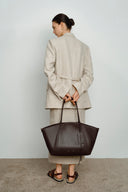 Brera Convertible Tote Bag Large in Dutch Calfskin and Suede