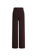 Brynn Drawstring Wide Leg Pants in Cotton Knit
