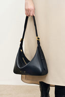Bolso hobo de hombro Navigli en cuero napa de becerro
