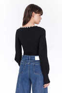 Orion Blouse in Wool Blend Knit