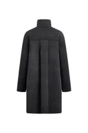 Telos Plaid Reversible Midi Coat in Wool Blend