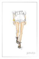 Barney A Line Cuffed  Cargo Short in Linen Blend