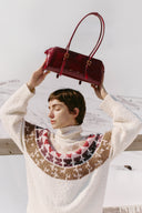 Sac bandoulière Monti East West en cuir pleine fleur huilé ciré