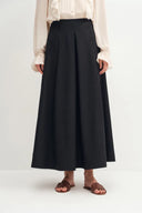 Alina Flared Skirt in Fine Twill Blend