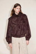 Veste zippée mate Tatum en simili cuir