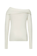 Venus Convertible Off Shoulder Long Sleeve Top in Lyocell Blend