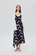 Cardigan semi-transparent Shrug en maille Tencel soie