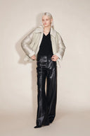 Soren Kunst-Sherpa-Daunenjacke aus Kunstlammfell und ultraleichtem Nylon