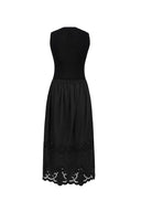 Amy Embroidered Dress in Mulberry Silk Blend