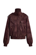 Veste zippée mate Tatum en simili cuir