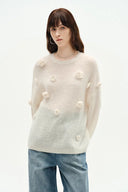 Sally Knit Sweater in Angora Mohair