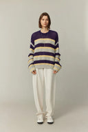 Asa Striped Sweater in Kid Mohair Knit