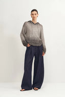 Riley Balloon Leg Jeans in Cotton Linen Denim