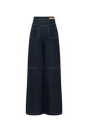 Cassia Raw Denim Wide Leg Jeans in Raw Denim
