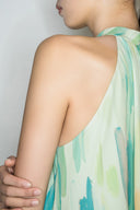 Florida Halter Dress in Premium Flora Print
