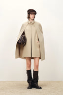 Herion Double Faced Cape Coat in 100% Wool