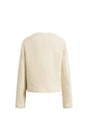Grasse Textured Boxy Jacket in Boucle Wool Alpaca