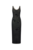 Nora Maxi Dress in Cotton Blend Knit
