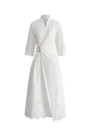 Levi Wrap Shirt Dress in Premium Cotton Poplin