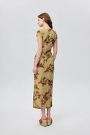 Vestido qipao estampado oriental Tansya en mezcla de viscosa