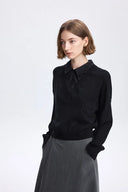 Freya Lagen-Top aus Baumwoll-Wollstrick