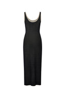 Nora Maxi Dress in Cotton Blend Knit
