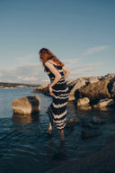 contrast crochet dress Contrast Floral Crochet Dress