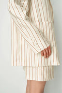 Veste de costume rayée Godwick en lin