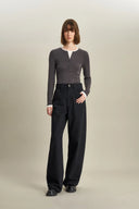 Jeans de pierna ancha Akari en denim turco