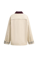 Riley Jacke mit abnehmbarem Futter und Cordkragen aus Kunstwildleder