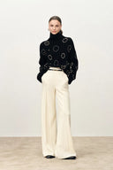 Gallop Casual Trousers with Belt in Merino Wool