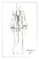 Karina V Neck Top in Matte Acetate