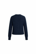 Calla Vintage Cable Cardigan in Wool Blend