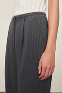Caroline Pinstripe Drawstring Tailored Pants