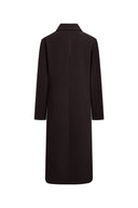 Caspia Oversized Double Breasted Long Coat in Wool Blend