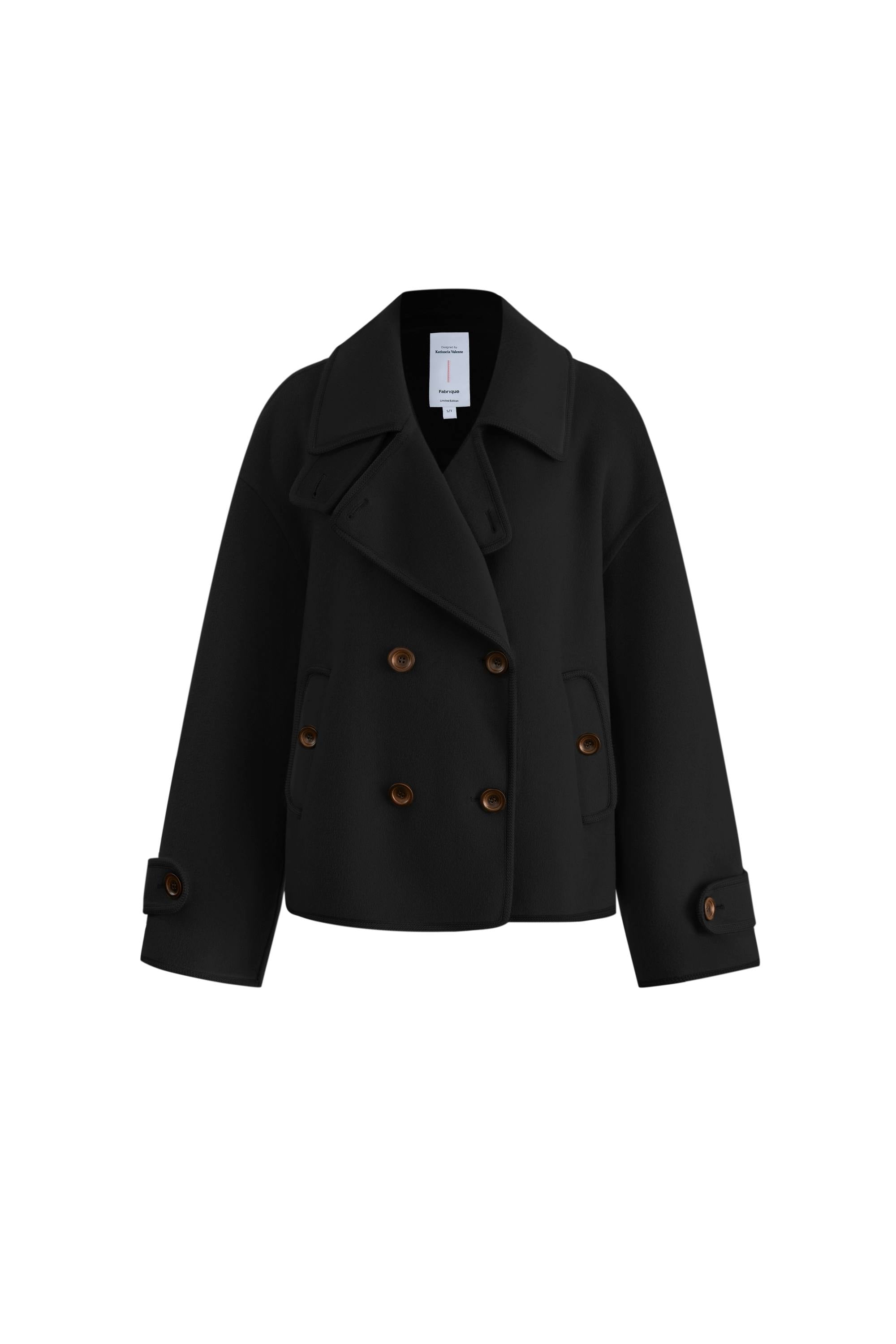 ♪　　　　CABaN Catherine Double Faced Cabanse Coat in Wool Cashmere Blend – fbrq.com