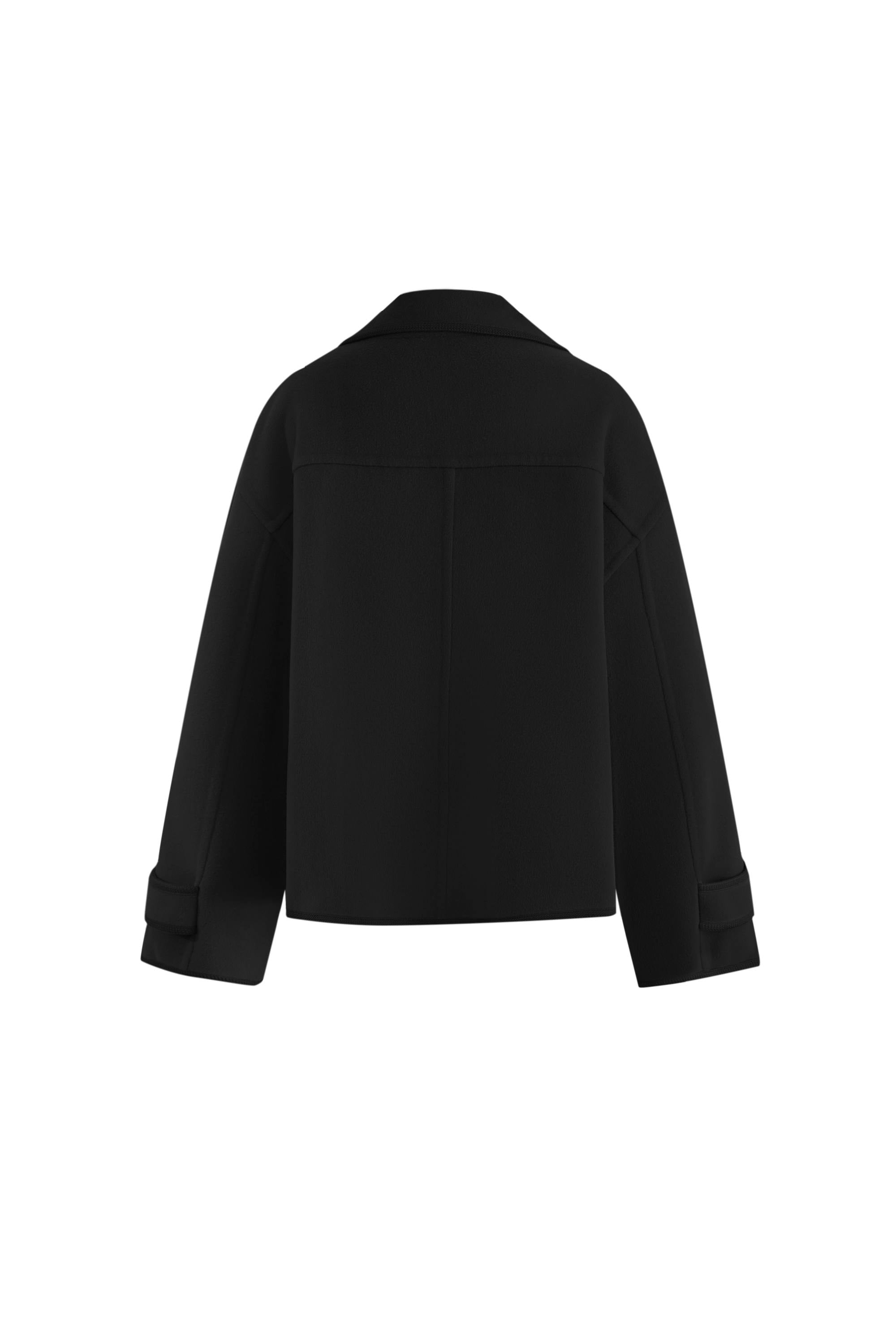 Catherine Double Faced Cabanse Coat in Wool Cashmere Blend – fbrq.com