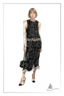 Catherine Pearl Embellished Tweed Vest
