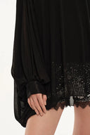 Whisper Two-Piece Cami Top and Shrug Set in Lightweight Sheer Knit and Acetate-Blend Fabric