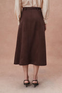 Morrow Suede Skirt in Lightweight Faux Suede