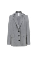 Daseasa Blazerjacke mit abnehmbarem Hoodie