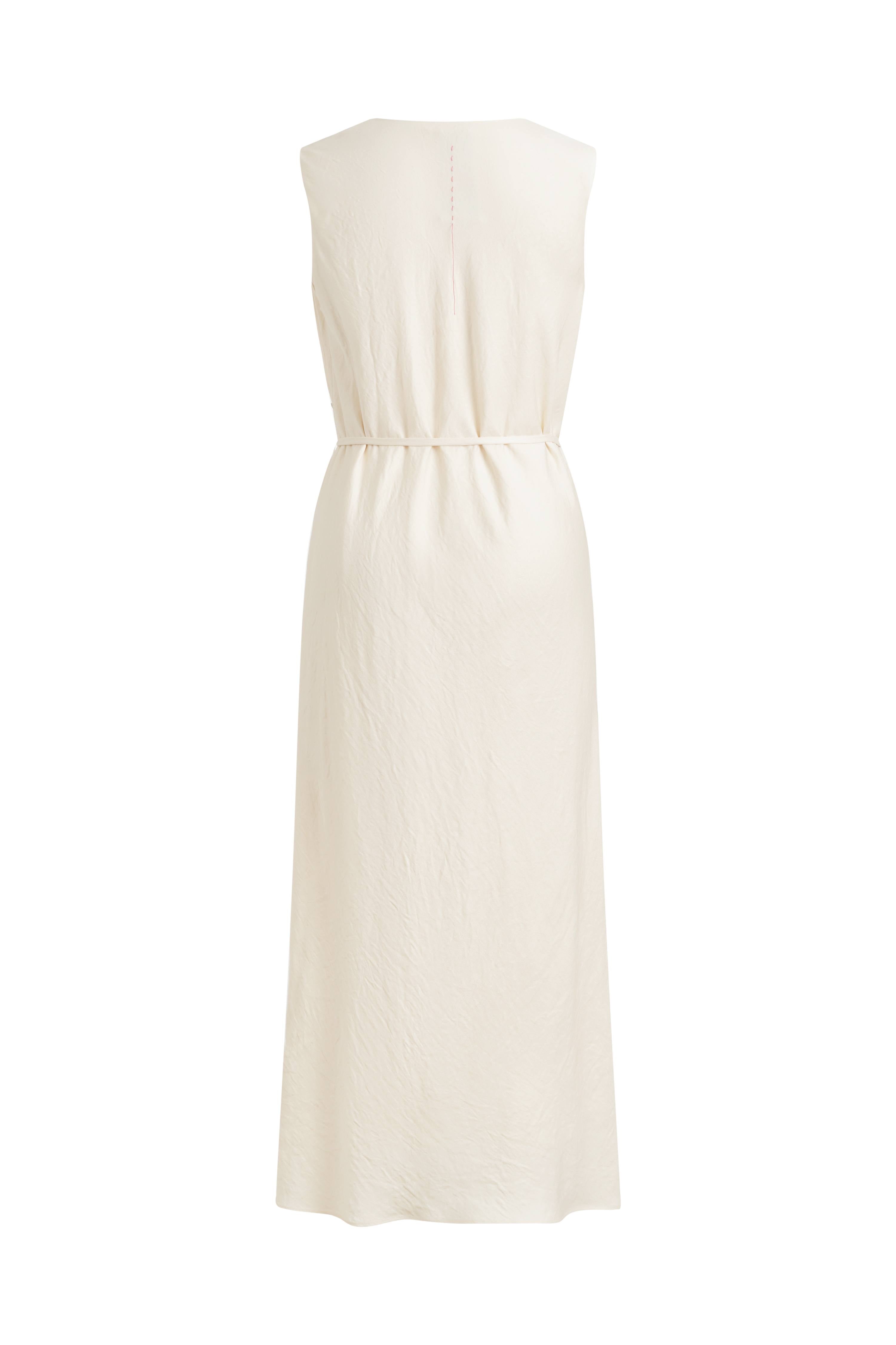 beige cowl neck dress HIGH COWL NECK MAXI DRESS