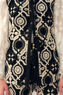 Conjunto de Chaleco Ajustado y Shorts Largos Juliet de Crochet en Mezcla de Algodón