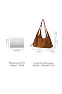 Bolso hobo Aura en gamuza española