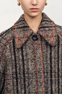 Oakley Check Coat in Merino Wool Tweed