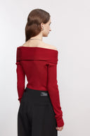 Venus Convertible Off Shoulder Long Sleeve Top