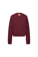 Lotus Red Crewneck Sweatshirt in Cotton