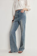 Harry Flared Jeans in Cotton Denim