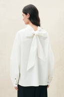 Chicago Reversible Deconstructed Scarf Tie Blouse