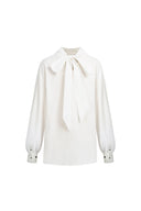 Chicago Reversible Deconstructed Scarf Tie Blouse